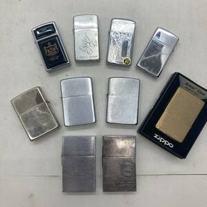 【1円～】ZIPPO ジッポライター 1932 1933 レプリカ プレーン 金古美 スリムタイプ まとめ売り 喫煙グッズ【着火未確認/現状品】