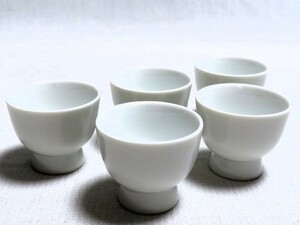 煎茶碗まとめて5客 白磁 茶器 茶道具 煎茶道具