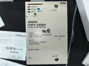 送料込 新品 OMRON G3PX-240EH-CT03 単相電力調整器 ヒーター 断線 検出 未使用 デッドストック品 購入価格5万 G3PX 240EH CT03 オムロン