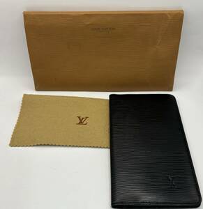 【美品】 ルイヴィトン LOUIS VUITTON 長財布 2つ折長財布 エピ ポルトカルトクレディ エピレザー M63212 ・MALLETIER★208管理番号