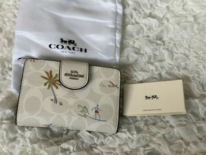 COACH コーチ 二つ折り財布 ミニ財布 花柄 CK414 新品 183