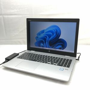 1円【ジャンク】Windows11 Pro HP HP ProBook 650 G4 3168NGW Corei7-8550U メモリ8GB NVMe 256GB 15.6インチ T012535【訳アリ】