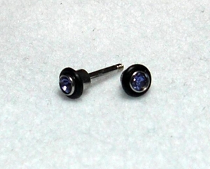 16G 1.2mm ラバー バーベル★ステンレスボディピアス★紫03