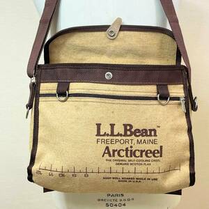 希少《 Mint Condition / Fishing Bag 》70s 80s 極上品【 LLBEAN アメリカ製 ビンテージ 麻 フィッシング ショルダー バッグ 】