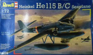 レベル/1/72/ドイツ空軍ハインケルHe-115 B/C水上偵察機/雷撃機/未組立品