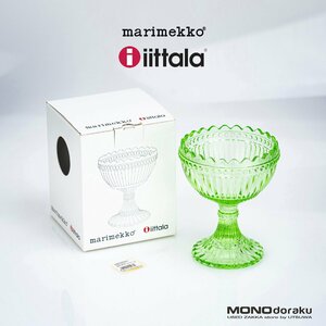 イッタラ×マリメッコ マリボウル iittala x Marimekko Maribowl アップルグリーン 廃番品 美品