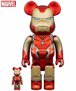 BE@RBRICK IRON MAN MARK85 CHROME Ver. 100％ & 400％