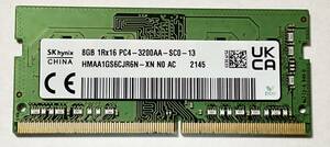 hynix製 8GB DDR4 DDR4-3200 PC4-25600 260pin 