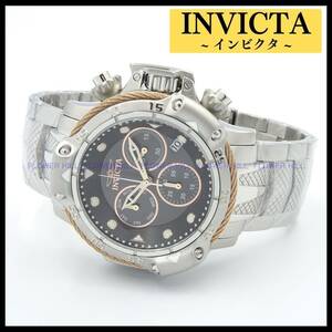 【新品・送料無料】インビクタ INVICTA 腕時計 メンズ クォーツ スイスムーブ ブラック・スチール SUBAQUA 26723 メタルバンド 