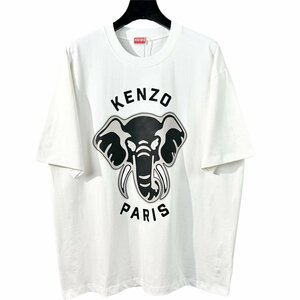 KENZO エレファント ロゴ Tシャツ 半袖 ホワイト ケンゾー トップス ユニセックス Mサイズ