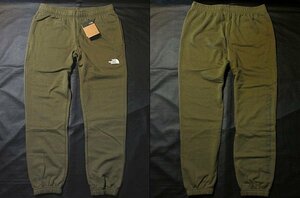 本物正規◆ノースフェイス◆スウェットパンツ ジョガー BOX NSE■M■MILITARY OLIVE カーキグリーン■新品/アメリカ限定■37U/裏地起毛 