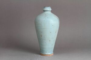 【久】1857 均釉花瓶　時代品　　唐物　中国美術　