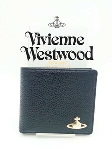 【新品】Vivienne Westwood ヴィヴィアン・ウエストウッド 二つ折り財布 ブラック