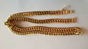 喜平 ネックレス K18 100g 50cm ダブル6面美品 ゴールド ネックレス