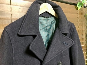 美品★ 代官山購入★next TAILORING ピーコート ネイビー サイズS ビジネス 裏地 レトロ調 メンズ レディース 古着 アメカジ　ブランド