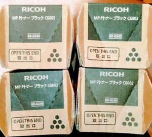 未使用 リコー RICOH 純正 トナー C6003 ブラック4本 