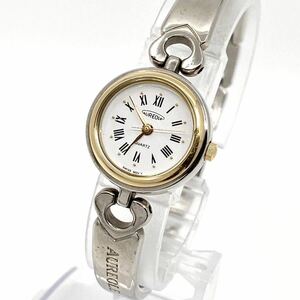 AUREOLE 腕時計 ブレスウォッチ ラウンド ローマン ハート 3針 クォーツ quartz Swiss ホワイト シルバー 白 銀 オレオール Y331