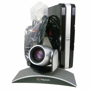 POLYCOM HDX7000 会議カメラ MPTZ-9 セット リモコン・ケーブルCD-ROM有 ポリコム テレビ会議システム リモート 初期化済 w770