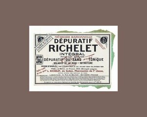 1918年 フランス RICHELET 血液浄化器手書きのサイン並々ならぬ