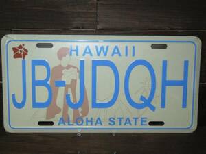 プレート 056 HAWAII ハワイ ナンバープレート 看板　サイン　ディスプレイ