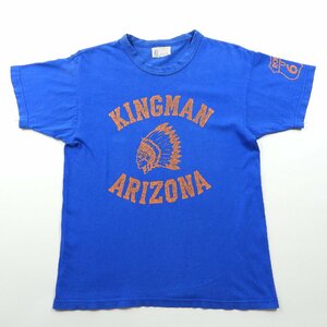 リアルマッコイズ BALL PARK 半袖 Tシャツ KINGMAN ARIZONA ブルー size 38 #18593 送料360円 THE REAL McCOYS JOE McCOY ジョーマッコイ