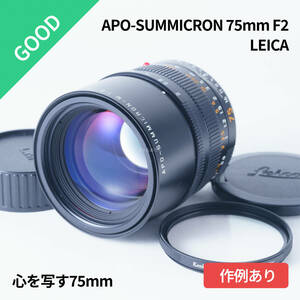 心を写す75mm！美品 Leica APO-SUMMICRON 75mm F2