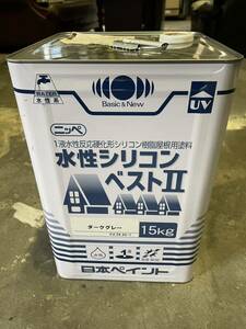 日本ペイント 水性 シリコン 屋根 ダークグレー 新品 未使用 15kg