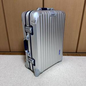 廃盤希少☆人気☆青ロゴ☆リモワ シルバーインテグラル 32L 2輪