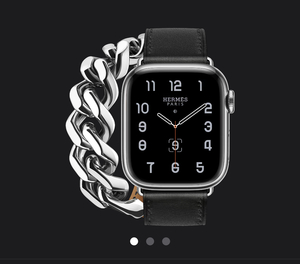 美品！Apple Watch HERMES ヴォー スウィフト 黒 ドゥブルトゥール グルメットメタル 41mm 40mm エルメス アップルウォッチ
