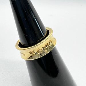 【新品・未使用】TIFFANY&Co リング 指輪 アクセサリー 1837 750 K18 8号 5.85g ゴールド J021