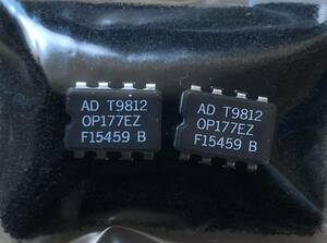 OP177EZオペアンプ 2個セット電子部品ステレオスピーカー真空管工作音質音響増幅ノイズディスクリート工作