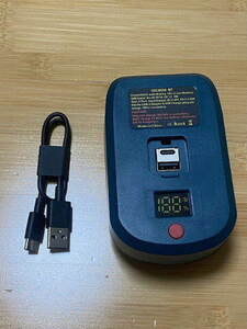 格安 マキタ仕様バッテリー対応 変換アダプター 18vリチウムイオン対応 USB タイプA タイプC 残量液晶表示