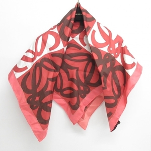 ロエベ LOEWE - ピンク×白×ダークブラウン スカーフ