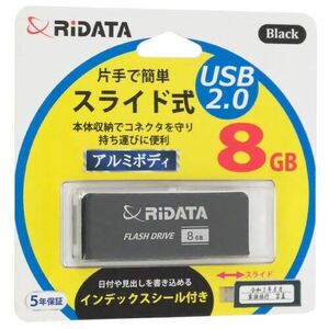 【ゆうパケット対応】RiDATA USBメモリー RI-OD17U008BK 8GB [管理:1000025512]