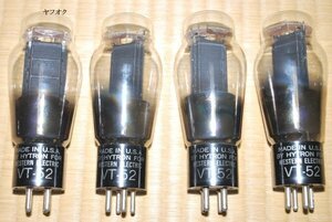 動作確認済 VT52 HYTRON for Western Electric 4本セット 未使用に近い状態 VT-52