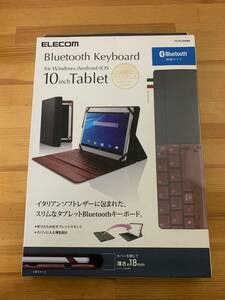 エレコム ELECOM TK-RC30HBK Bluetoothキーボード イタリアンソフトレザー ケース型 ブラック