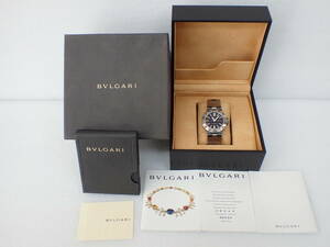 BVLGARI ブルガリ ディアゴノ チタン 自動巻き メンズ 腕時計 TI38TA 国際保証書付き　a