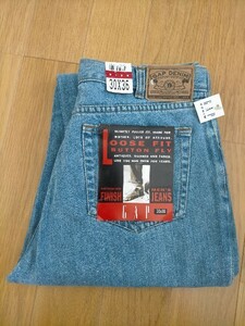 新品 デッドストック 90s ビンテージ USA製 OLD GAP LOOSE FIT オールドギャップ ルーズフィット デニムパンツ W30L36