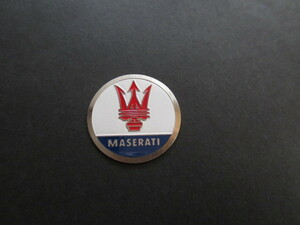 1960年代マセラティエンブレムバッジ★MASERATI・イタリア車ギブリ・クワトロポルテ・グランツーリスモ・レバンテ・シャマル・ミッレミリア