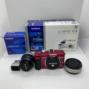 a★中古品　OLYMPUS PEN E-PL1S ミラーレス一眼カメラ OLYMPUS M.ZUIKO DIGITAL 14-42mm 1:3,5-5,6 37 VF-1 MMF-1★