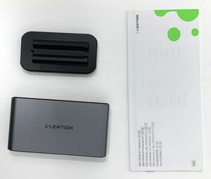 【一円スタート】LENTION 縦置き USB-C ドッキングステーション 2画面 出力 10in1 CB-D62 4K トリプルディスプレイ 1円 SEI01_1426