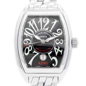 FRANCK MULLER フランクミュラー コンキスタドール キング 8001SC KING デイト 黒 ブラック ステンレス メンズ 自動巻き