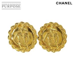 シャネル CHANEL マドモアゼル イヤリング ラウンド型 ゴールド アクセサリー ヴィンテージ Vintage Earrings 90228099