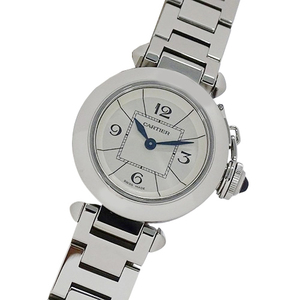 カルティエ Cartier 時計 レディース ブランド ミスパシャ クオーツ QZ ステンレス SS W3140007 シルバー 磨き済み