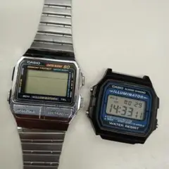 CASIO　腕時計　2個セット　DATA BANK 80　ILLUMINATOR