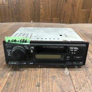 AV4-186 激安 カーステレオ テープデッキ SUZUKI 39101-76G30 864941024897 カセット FM/AM 通電未確認 ジャンク