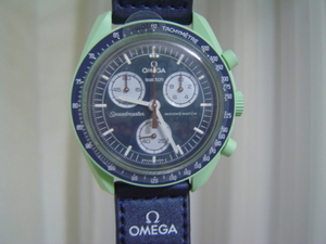 新品に近い　OMEGA Swatch MOONSWATCH オメガ スウォッチ MISSION ON EARTH 