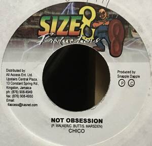 [ 7 / レコード ] Chico / Not Obsession ( Reggae / Dancehall ) Size 8 Productions ダンスホール レゲエ 
