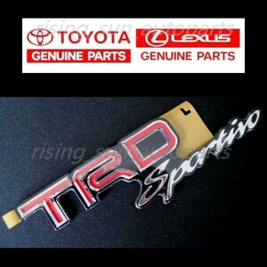 【 TRD Sportivo 】 トヨタ 純正 エンブレム 【 TRD スポルティーボ 】ルーミー　ヴェルファイア　エスティマハイブリッド　