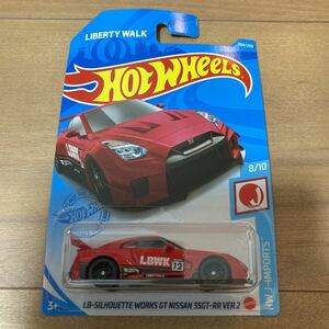 すぐ発送！Hot Wheels LB SILHOUETTE WORKS GT NISSAN 35GT-R ホットウィール LBシルエットワークス リバティーウォーク USカード 赤